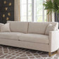 Corliss Upholstered Arched Arms Sofa Collection - Beige Chenille