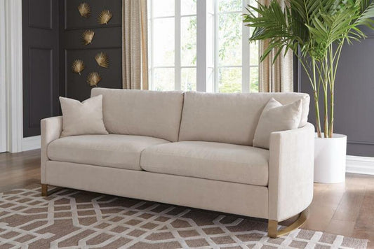 Corliss Upholstered Arched Arms Sofa Collection - Beige Chenille