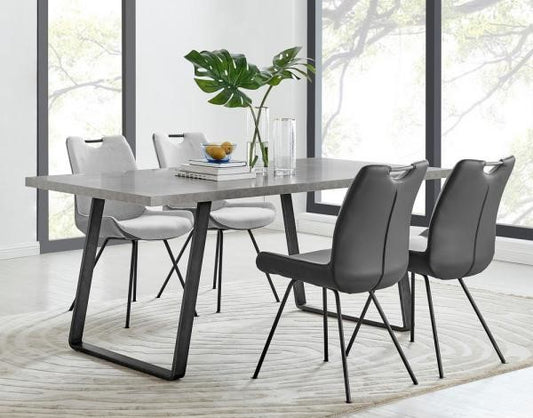 Armen Living Coronado Dining Collection - Concrete Top