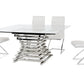 VIG Modrest Crawford Clear Glass Square Dining Table