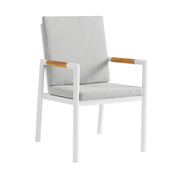 Armen Living Crown 5 Piece Outdoor Dining Set