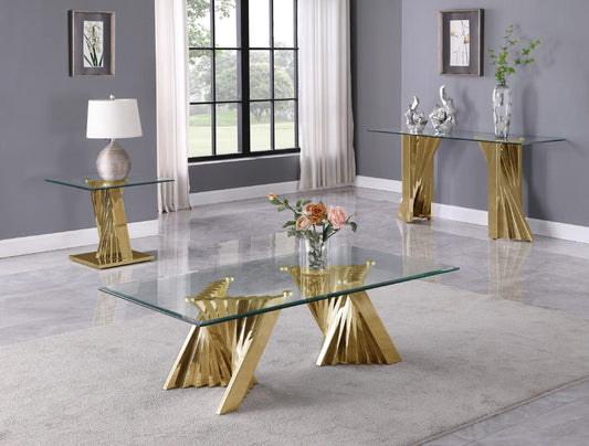 3 Pc Occasional Set - Gold Base