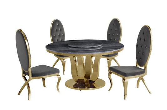 Ambrose Dining Set - Gray Chairs