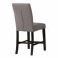 Colección de comedor Chino de 6 piezas - Sillas de lino gris o beige