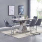 Manta 7 Pc Dining Collection - Gray or White Chairs