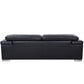 Global United 415 Italian Leather Sofa Collection - Black or Gray