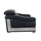 Global United 415 Italian Leather Sofa Collection - Black or Gray