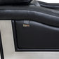 Global United 415 Italian Leather Sofa Collection - Black or Gray