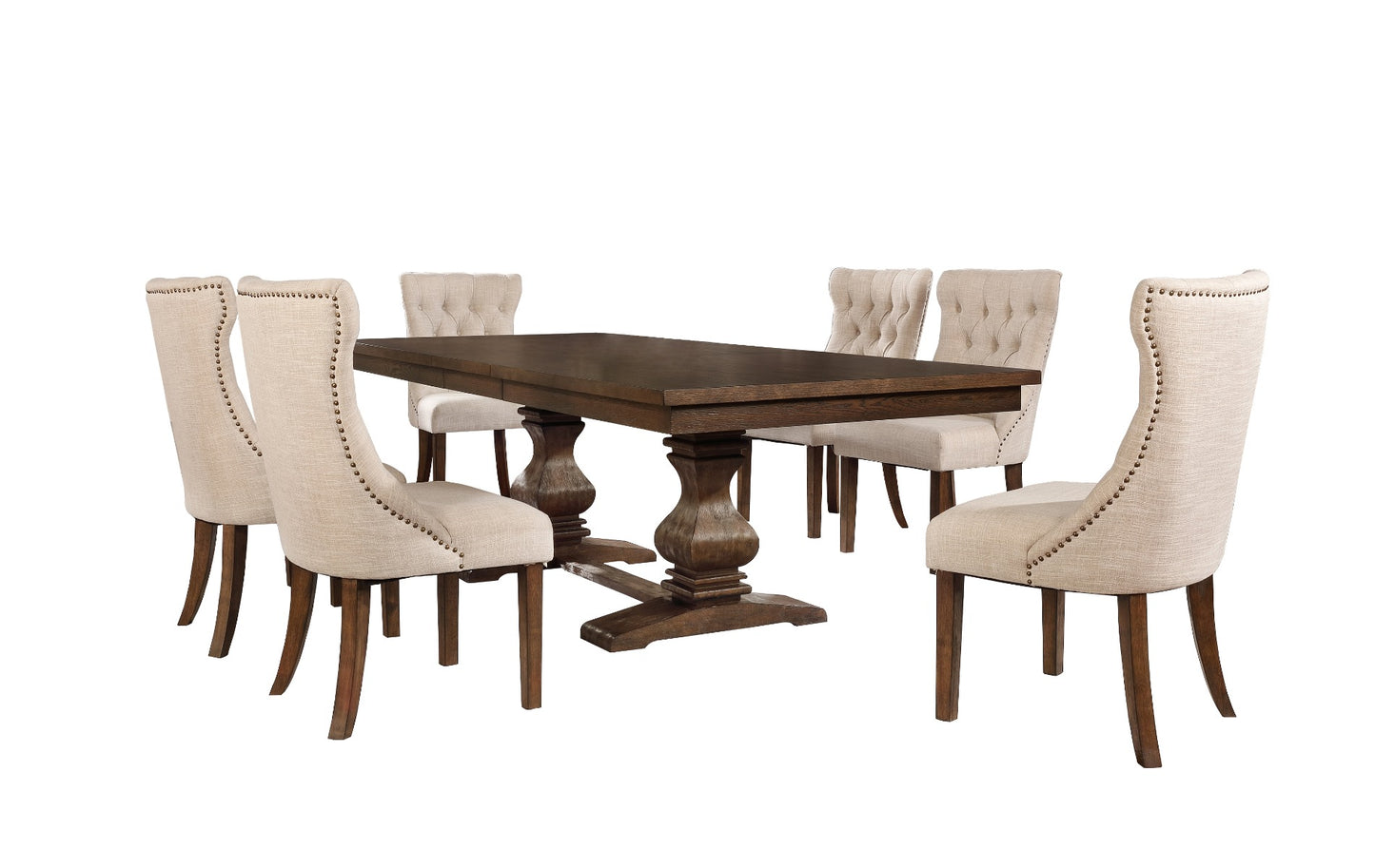 Arizona 7 Pc Dining Collection - Walnut Finish