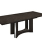 Colección de comedor Global United D59 Belize de 7 piezas, acabado gris