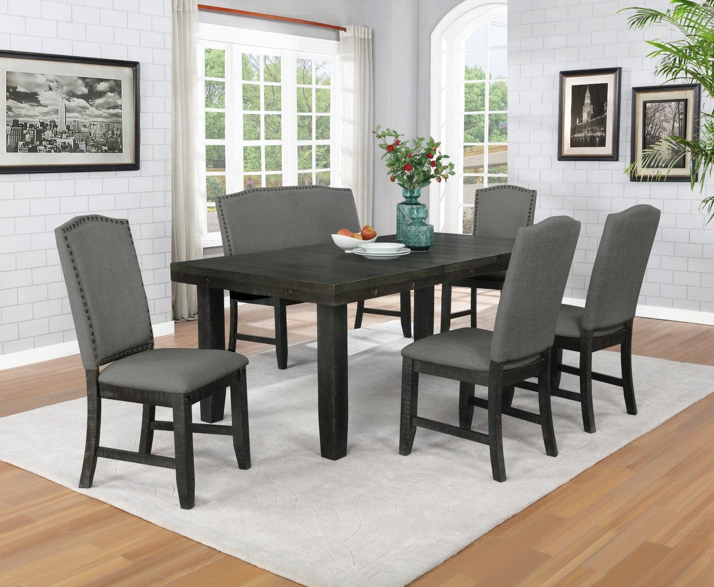 Durango 6 Pc Dining Collection - Gray or Beige Chairs