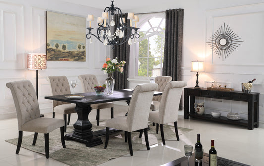 McFerran D7700 Chelsea Solid Wood Dining Set