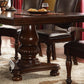McFerran D7900 Mesa de comedor con pedestal doble estilo tradicional
