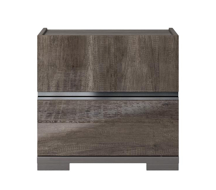 Dea High Gloss Oak Bedroom Collection - Made in Italy