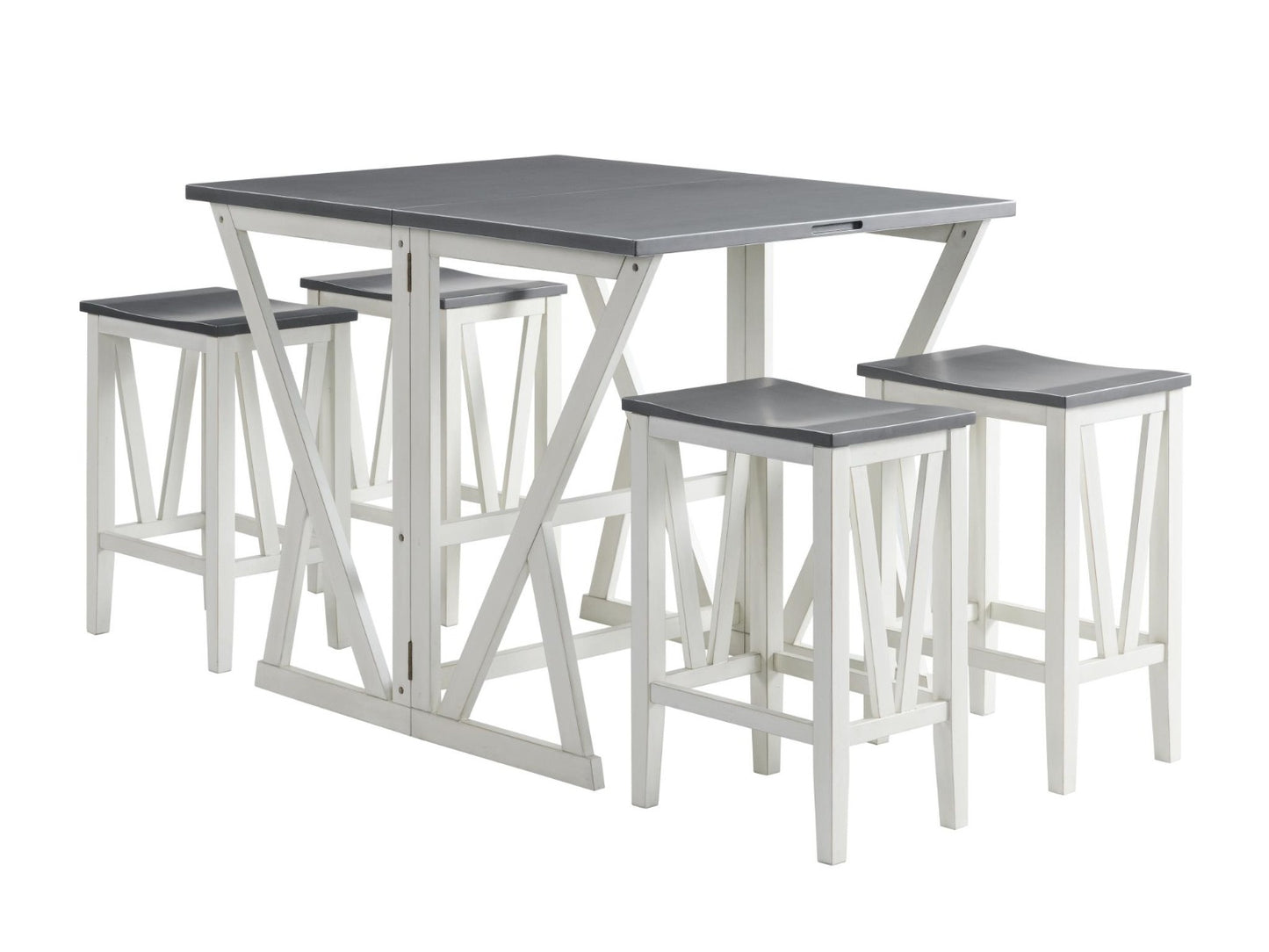 Martin Svennson Del Mar Gable Convertible Table w/4 Stools