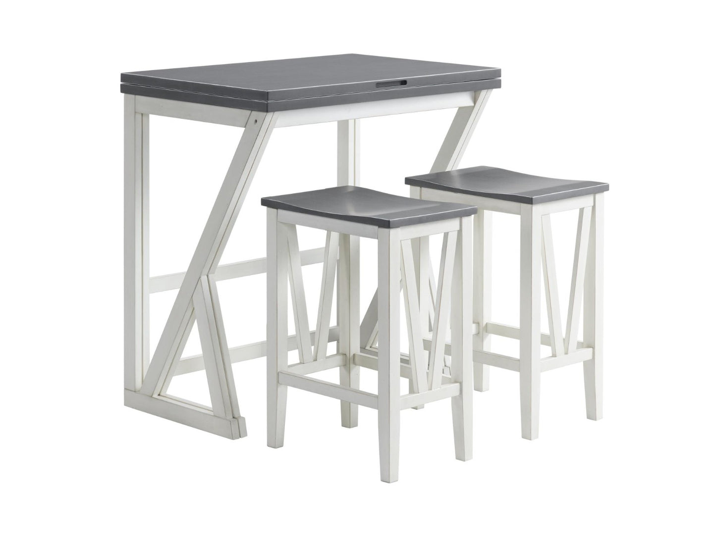 Martin Svennson Del Mar Gable Convertible Table w/4 Stools