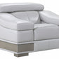 Global United 415 Shadow 3 Pc Sofa Set - Light Gray