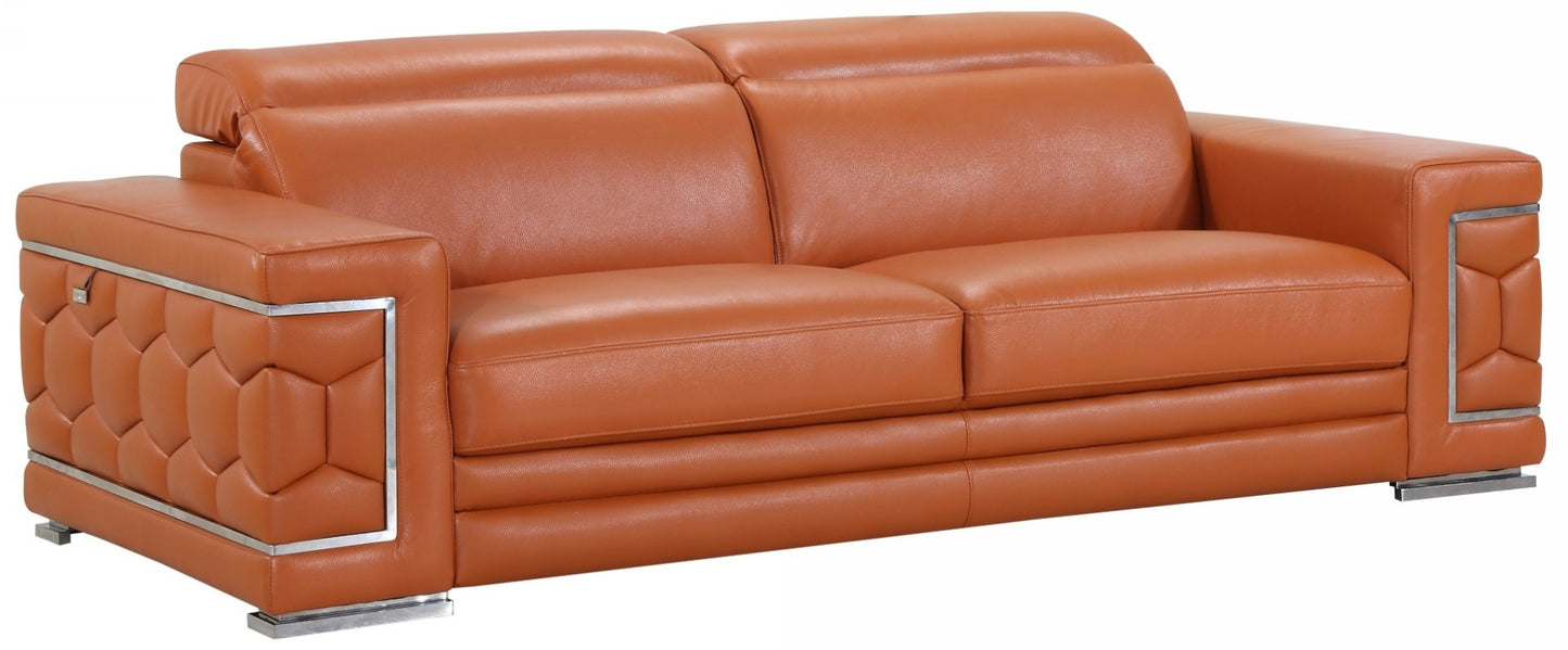 692 Genuine Italian Leather Sofa Set by Global United - 5 Colors