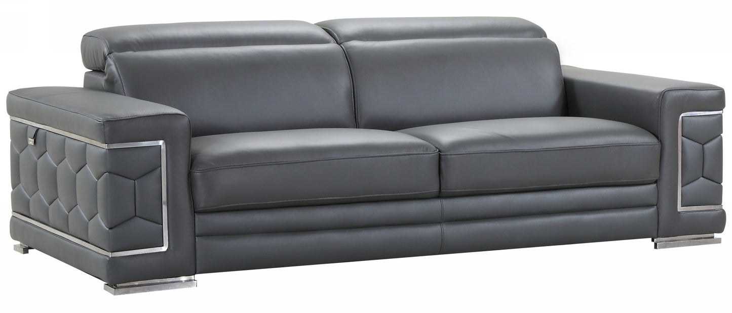 692 Genuine Italian Leather Sofa Set by Global United - 5 Colors