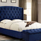 Majestic Low Profile Bed by Diamond Sofa ~ Navy or Tan Velvet