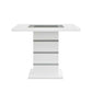 Elizaveta DN00817 Dining Collection - Crystal Diamond Inlay