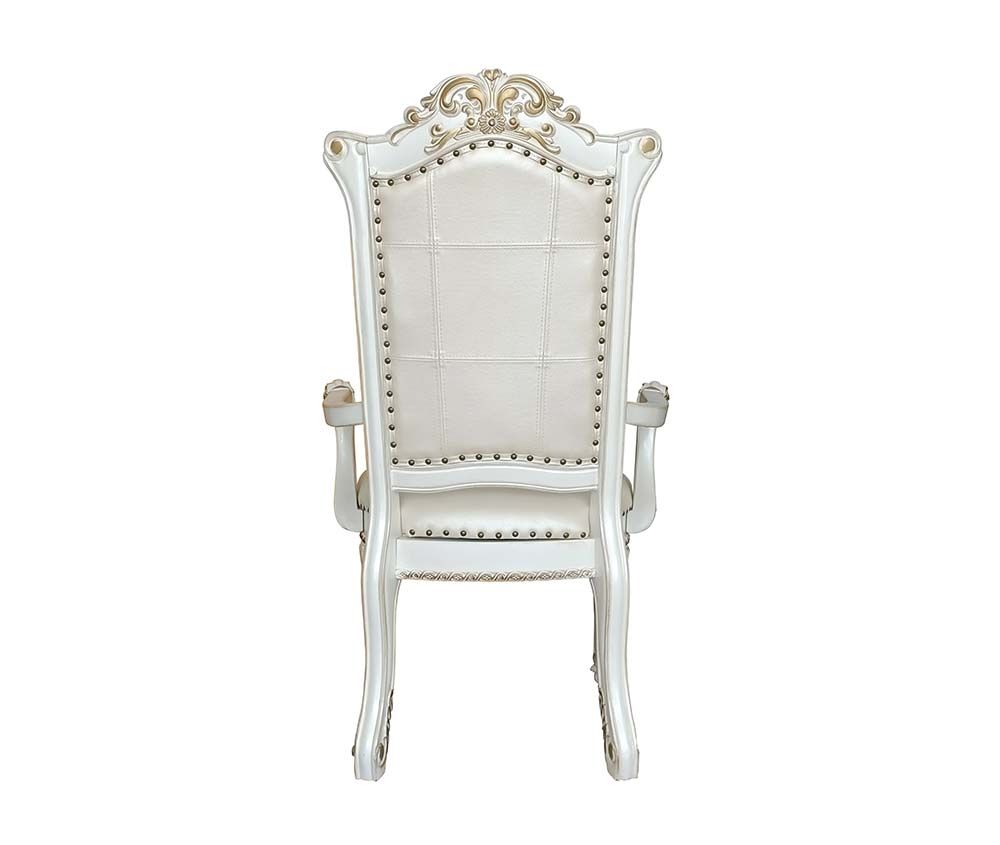 Vendom Antique Pearl Finish 9 Pc Dining Collection