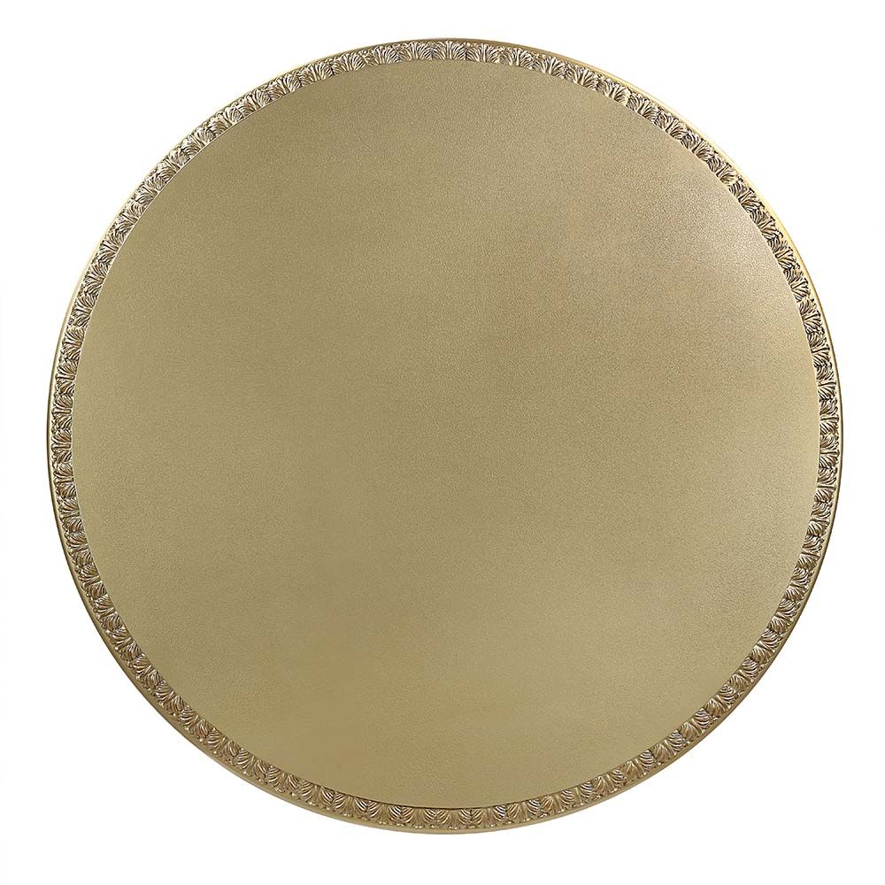 Bernadette Round Table Dining Set - Gold Finish