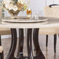 American Eagle DT-H222 Round Beige Marble Dining Table