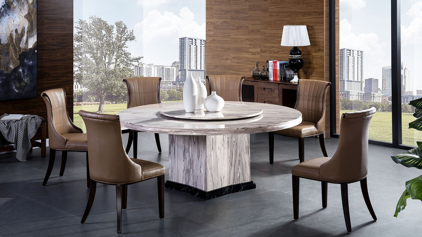 American Eagle H261 Marble Top 7 Pc Dining Set