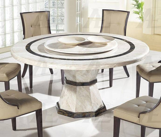 Colección de comedor DT-H38 de American Eagle - Tapa de mármol Lazy Susan