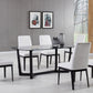 American Eagle DT-M039 Colección de comedor con tapa de vidrio negro