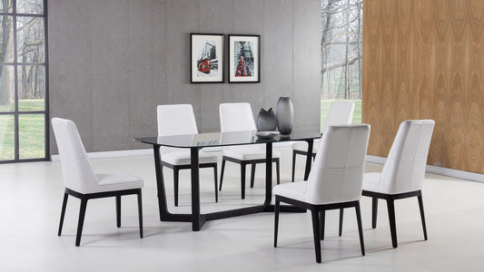 American Eagle DT-M039 Black Glass Top Dining Collection