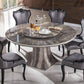 American Eagle DT-H36 Marble Top Dining Table - Lazy Susan