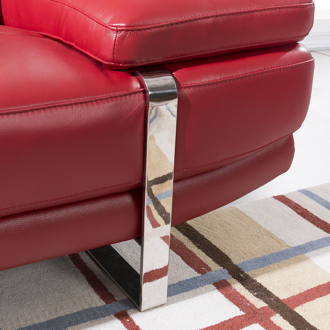 American Eagle EK-L025 Seccional de cuero italiano rojo