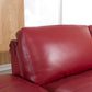 American Eagle EK-L025 Seccional de cuero italiano rojo