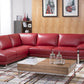 American Eagle EK-L025 Seccional de cuero italiano rojo