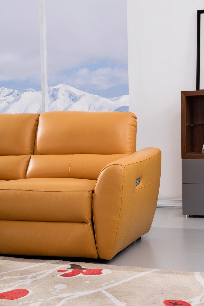 Renzi EK-L8001R-YO Camel Chaise on Left