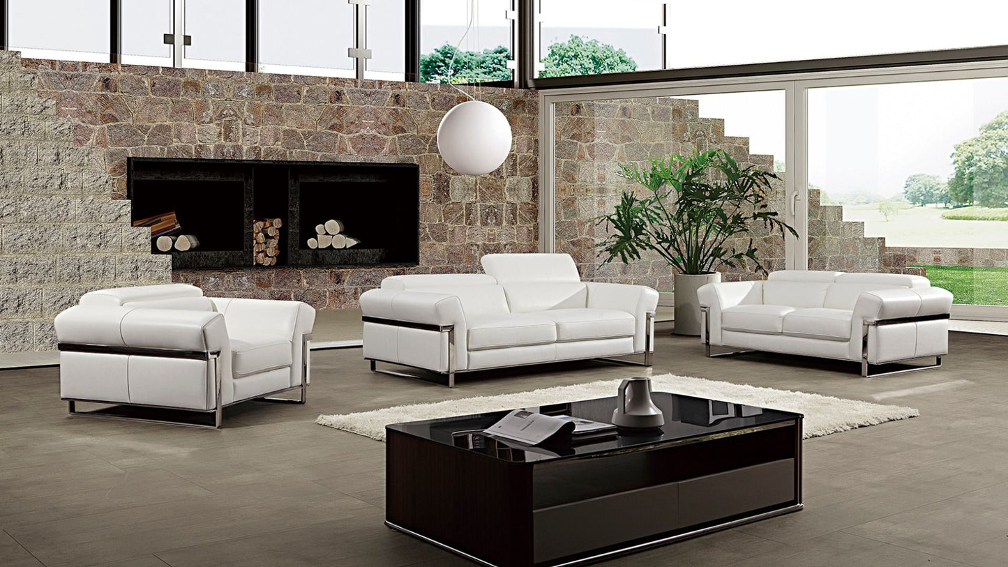 American Eagle EK012 Sofa Collection - White Italian Leather