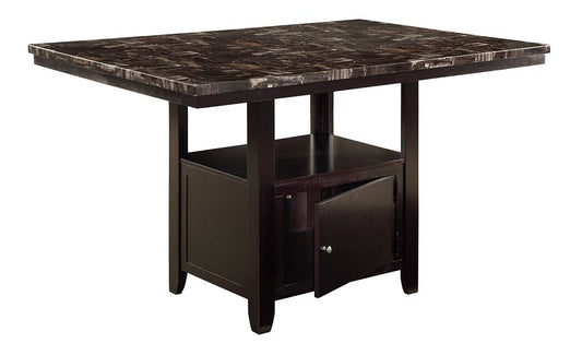 Colección de comedor Soho de 6 piezas: sillas negras o plateadas