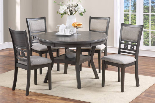 Colección de comedor Culver de 5 piezas - Acabado gris o nogal