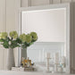 Poundex White F4350 Square Mirror