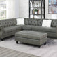 Alamo F6437 Sectional - Dark Coffee or Slate Grey