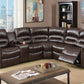 Poundex F6744 Davis 3 Pc Set - Brown