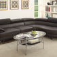 Poundex F6969 Espresso 2 Pc Sectional