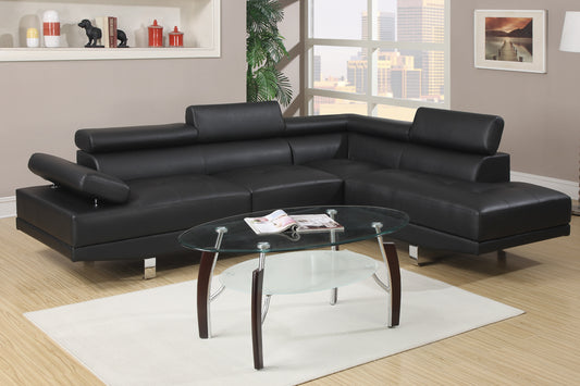 Poundex F7310 Kent Modern Sectional - 3 Colors