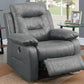 Power Recliner - Grey Fabric
