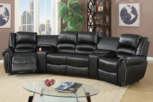 Yuma F86602 Power Motion Sectional - Black or Brown