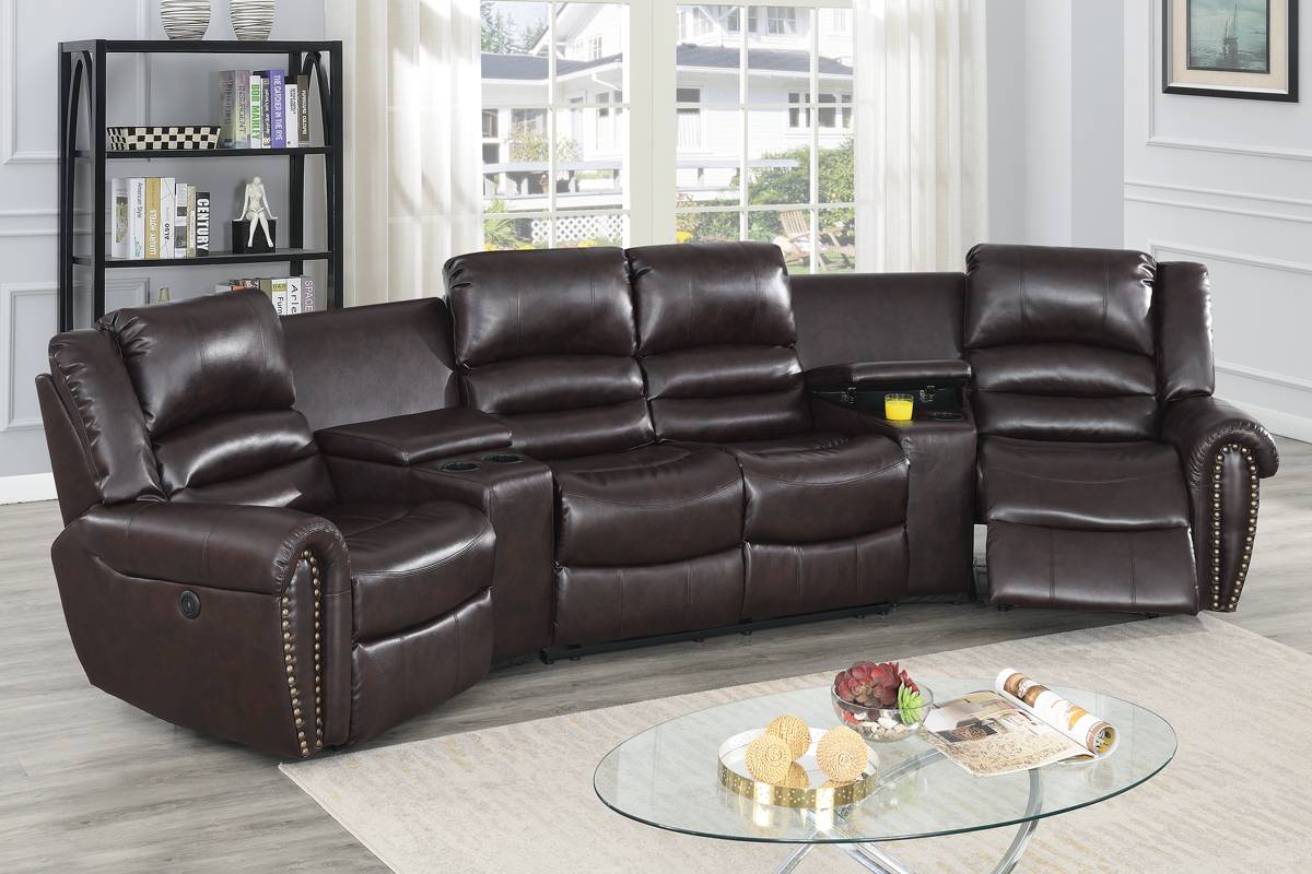 Yuma Power Motion Sectional F86603 - Brown