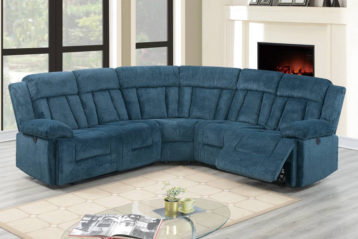F86604 Gilbert Power Seccional de Poundex - Azul oscuro o gris