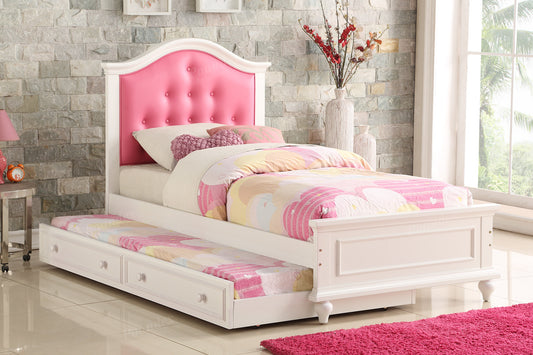 Twin Bed w/Slats & Trundle - 3 Color Choices